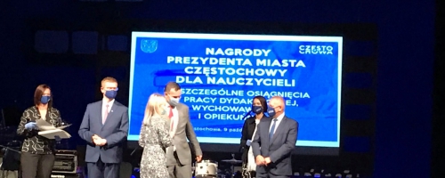 Gala wręczenia Nagród Prezydenta Miasta Częstochowy dla nauczycieli 2020