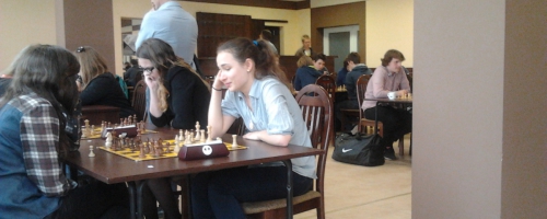 Reprezentacja I LO podczas turnieju szachowego